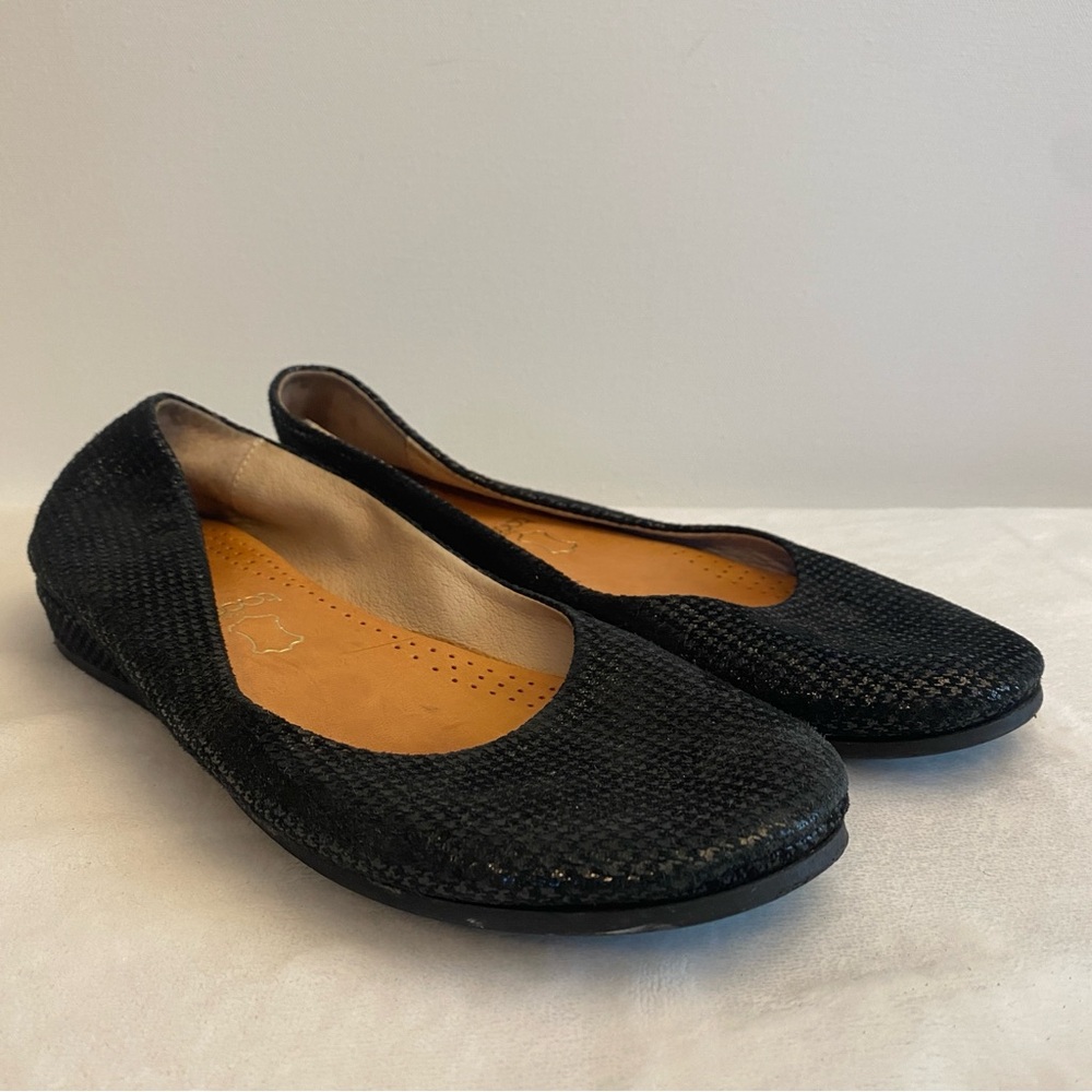 French Sole Black Flats